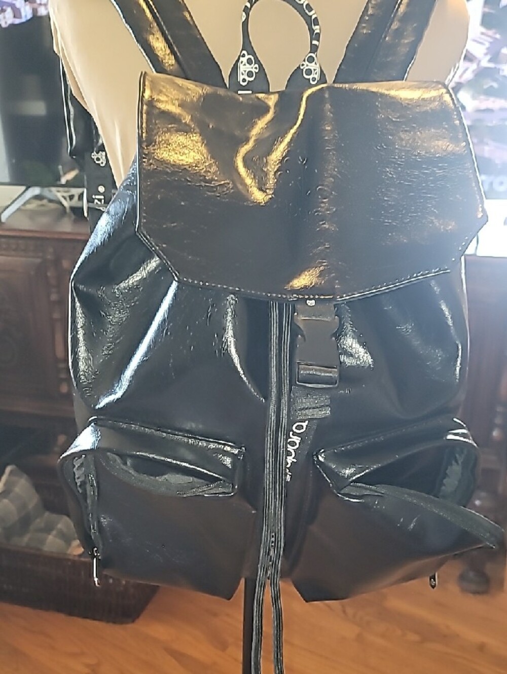 Black Paparazzi Accessory Backpack - Picture 4 of 11
